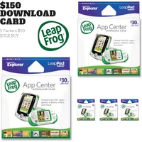 LeapFrog $150 AUD App Centre LeapPad Download Gift Card LeapsterGS Game Book