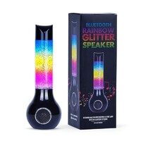 Rainbow Bluetooth Glitter Speaker Rechargeable Colour Changing Lamp Light