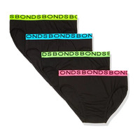 1x 4-Pack Bonds Mens Underwear Hipster Brief Underpants Undies - Multipack