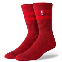 NBA Men's Stance Hoven Crew Basketball Socks Official Sports - Red