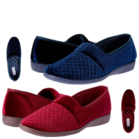Grosby Marcy 2 Womens Slippers Slip On Indoor Outdoor Quilted Moccasins Shoes