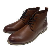 MASSA Ancona Chukka Leather Boots Shoes - Tan Brown