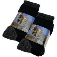 6 Pairs Heavy Duty Merino Wool Work Socks Extra Thick Cushion (Size 11-14)