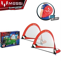 MESSI Training System Kids Childrens Foldable Pop Up Football Soccer Goals w Bag