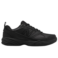 New Balance Mens 2E WIDE Slip Resistant Industrial Shoes Leather Work - Black