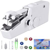 Mini Cordless Sewing Machine Portable Handheld Hand Held Stitch Home Clothes