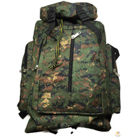 80L Army Camouflage Backpack Camo Pattern Rucksack Hiking Camping Travelling Bag