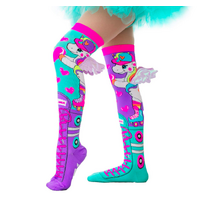 MADMIA Skatercorn Kids & Adults Long Knee High Socks - Girl’s Pair - Multicolour