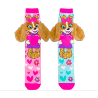 MADMIA Puppy Love Kids & Adults Long Knee High Socks - Girl’s Pair - Pink