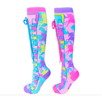MADMIA Girl’s Rainbow Unicorn Kids & Adults Long Knee High Socks  - Multicolour