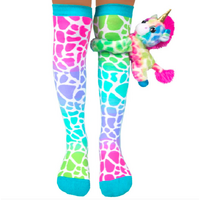 MADMIA Posie the Unicorn Kids & Adults Long Knee High Socks - Girls Multicolour