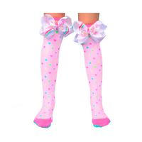 MADMIA Sprinkles Socks Toddler Long Knee High Socks - Girl’s Pair - Pink