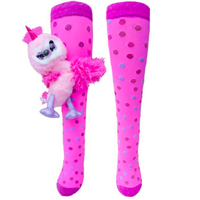 MADMIA Lola the Flamingo Kids & Adults Long Knee High Socks - Girls Pair - Pink