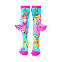 Holiday Vibes Kids & Adults Knee High Socks - Girl’s Unisex Pair - Multicolour