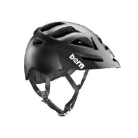 Bern Men's Morrison Cycling Bike Helmet w/ Hard Visor - Matte Black