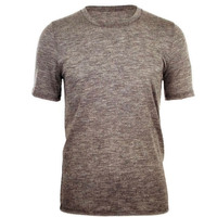 MERINO SKINS Mens Classic Crew Neck Tee Wool Thermal T-Shirt Short Sleeve - Ceramic