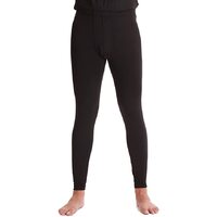 MERINO SKINS Mens Classic Long Johns Wool Thermal Pants Underwear - Black
