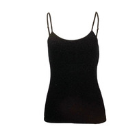 MERINO SKINS Ladies Camisole Merino Wool Thermal Underwear Top Warm Cami - Black