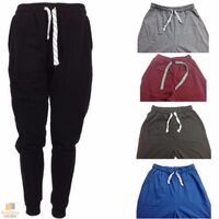Mens Skinny TRACK PANTS Slim Cuff Trousers Gym Trackies Sport Bottoms Joggers