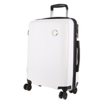 Monaco Cabin Luggage Bag Travel Carry On Suitcase 54cm (39L) - White