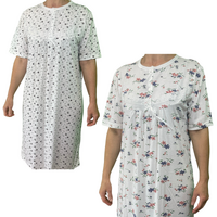 Women's Ladies Cotton Nightie Night Gown Slip Petticoat PJs Sleepwear Dress