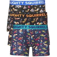 3x Naughty Squirrel® 4" Painting Mid-Length Trunk Tradie Boxer Brief - Assorted Colours