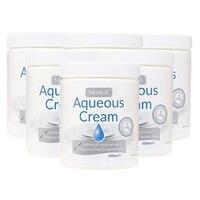 6x 500ml NUAGE Moisturising Aqueous Lotion Cream Moisturizer Moisturiser Tub Bulk