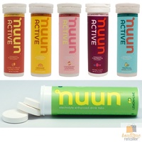 NUUN Electrolyte Active Hydration Tabs Sports Drink 1 Tube 10 Tablets