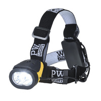 Portwest PA63 Dual Power Head Light Torch Headlamp Flashlight Camping - Black