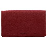 Pierre Cardin Ladies Womens Genuine Leather Bi-Fold RFID Purse Wallet - Red