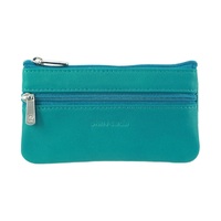 Pierre Cardin Ladies Womens Genuine Leather RFID Coin Purse Wallet - Turquoise