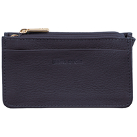 Pierre Cardin Womens Soft Italian Leather Coin Purse Holder Wallet - Purple