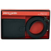 Pierre Cardin Mens RFID Wallet & Belt Gift Set - Black