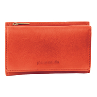 Pierre Cardin Womens Soft Italian Leather RFID Purse Wallet Rustic - Orange