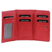 Pierre Cardin Womens Soft Italian Leather RFID Purse Wallet Rustic - Pink