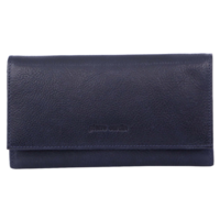Pierre Cardin Womens Soft Italian Leather RFID Purse Wallet - Midnight