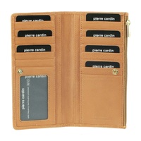 Pierre Cardin Womens Soft Italian Leather RFID Purse Wallet - Caramel