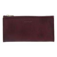 Pierre Cardin Womens Soft Italian Leather RFID Purse Wallet - Cherry Red