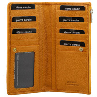 Pierre Cardin Womens Soft Italian Leather RFID Purse Wallet - Yellow