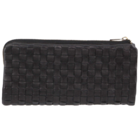Pierre Cardin Womens Soft Rustic Leather Wallet Coin RFID Purse - Black