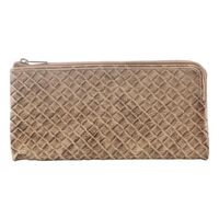 Pierre Cardin Womens Soft Rustic Leather Wallet Coin RFID Purse - Latte