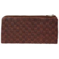 Pierre Cardin Womens Soft Rustic Leather Wallet Coin RFID Purse - Walnut
