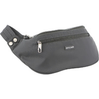Pierre Cardin Anti-Theft Waist Bum Bag Belt Pouch Travel Hiking Zip Wallet - Grey