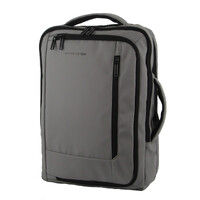 Pierre Cardin Backpack Laptop Bag Briefcase Built-in USB Port Travel - Grey