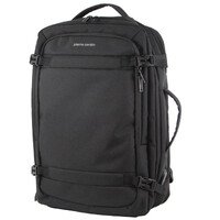 Pierre Cardin Mens Travel & Business Backpack with Built-in USB Port - Black