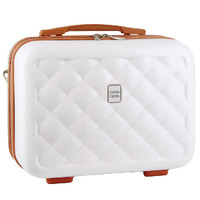 Pierre Cardin Beauty Case Hard Shell Makeup Cosmetic Organizer Travel - White