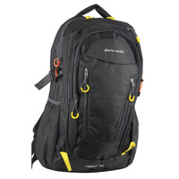 Pierre Cardin Mens Nylon Adventure Travel & Sport Large Backpack Bag in Grey/Black