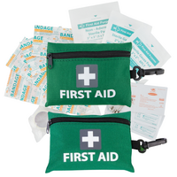 2x Mini First Aid Kit 86pcs Emergency Medical Travel Pocket Set Family Home Car Treatment