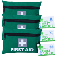 3x 92pcs TRAVEL FIRST AID KIT Medical Workplace Set Emergency Family Safety Office