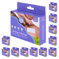 12 Packs of 6 Cooling Patches Soft Gel Sheet Cooling Patch Relief for Fever
